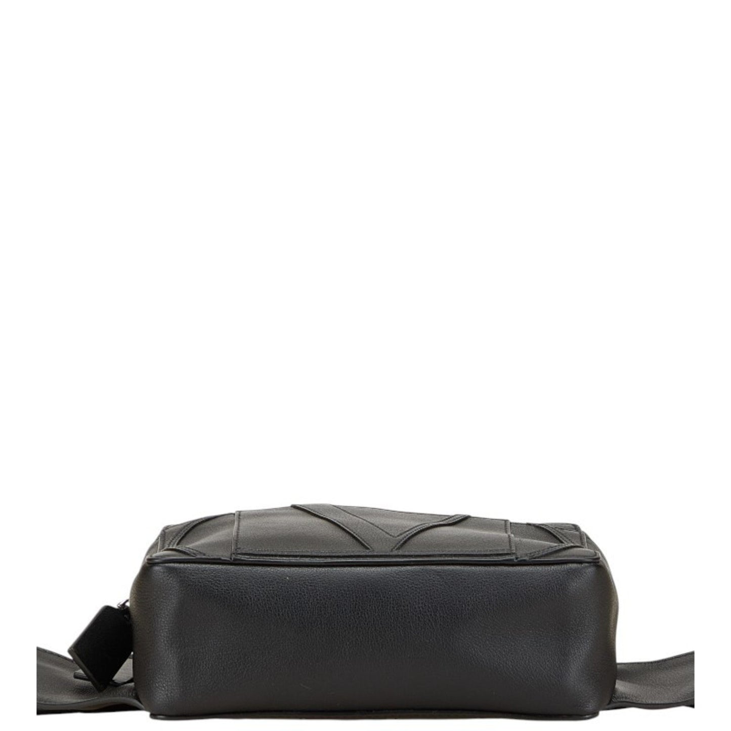 Valentino V Logo Body Bag/Waist Bag In Black Leather