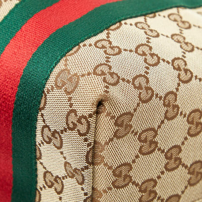 Gucci Gg Canvas Sherry Line Jolie Tote Bag Shoulder 211970 Beige Brown Enamel