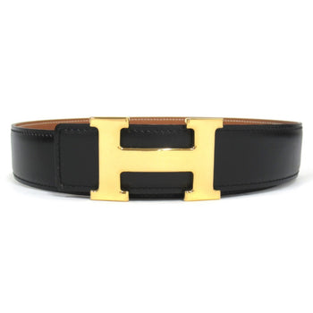 Hermes H-Buckle Reversible Belt In Box Calf And Togo Leather
