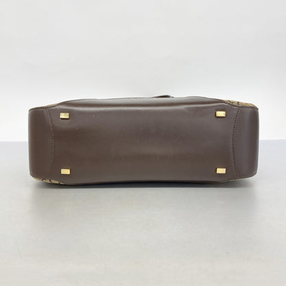 Celine Tote Bag C Macadam Canvas Beige Brown