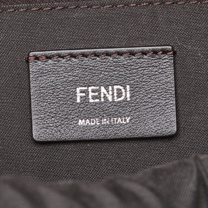 Fendi Studded Chain Backpack 8Bz038 Red Leather