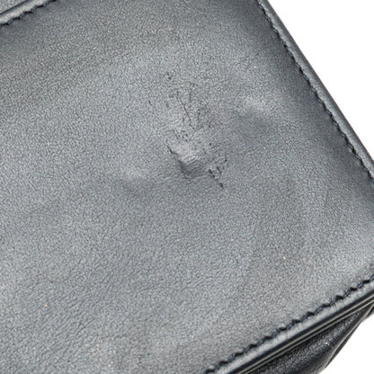 Chanel Deauville Chain Wallet A80795 Navy White Denim Leather