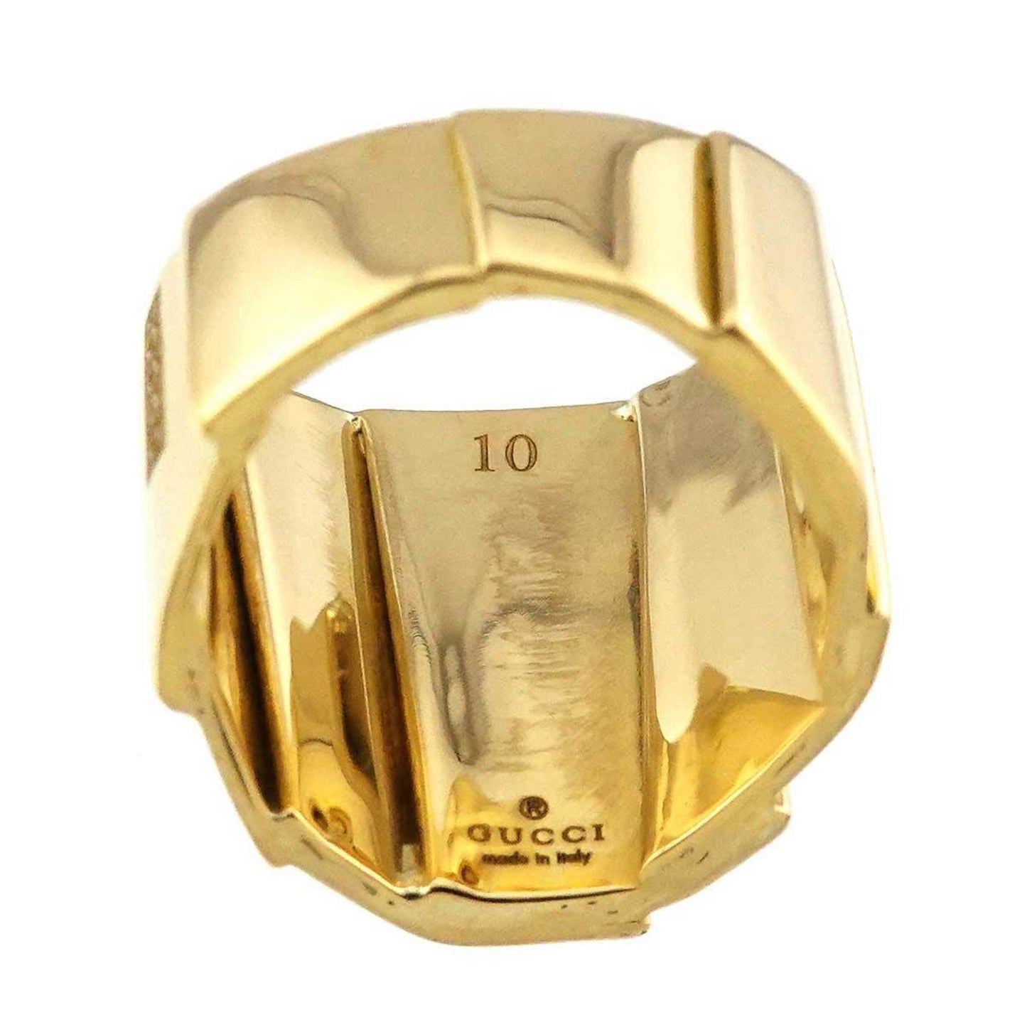 Gucci Gucci Ring #10 18K Yg Yellow Gold 750