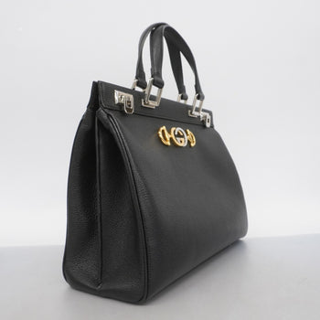Gucci Horsebit Zumi Handbag 564714 Leather Black