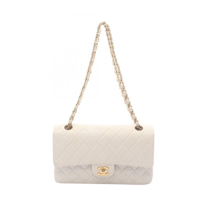 Chanel Matelasse Double Flap Shoulder Bag In Lambskin Leather