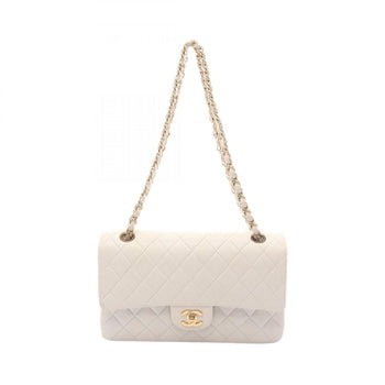 Chanel Matelasse Double Flap Shoulder Bag In Lambskin Leather