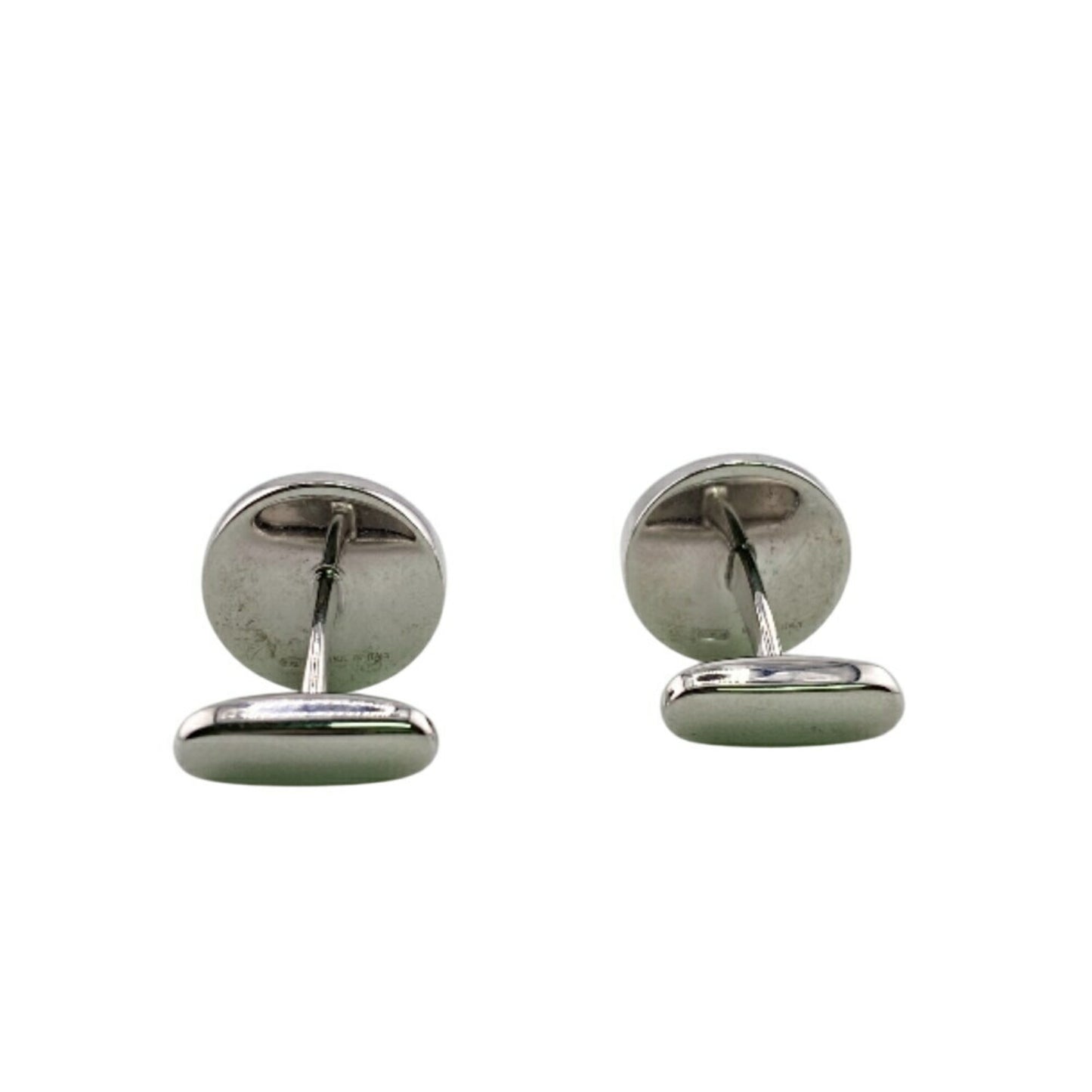 Bvlgari Bvlgari Round Cufflinks Silver