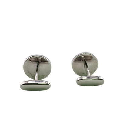 Bvlgari Bvlgari Round Cufflinks Silver