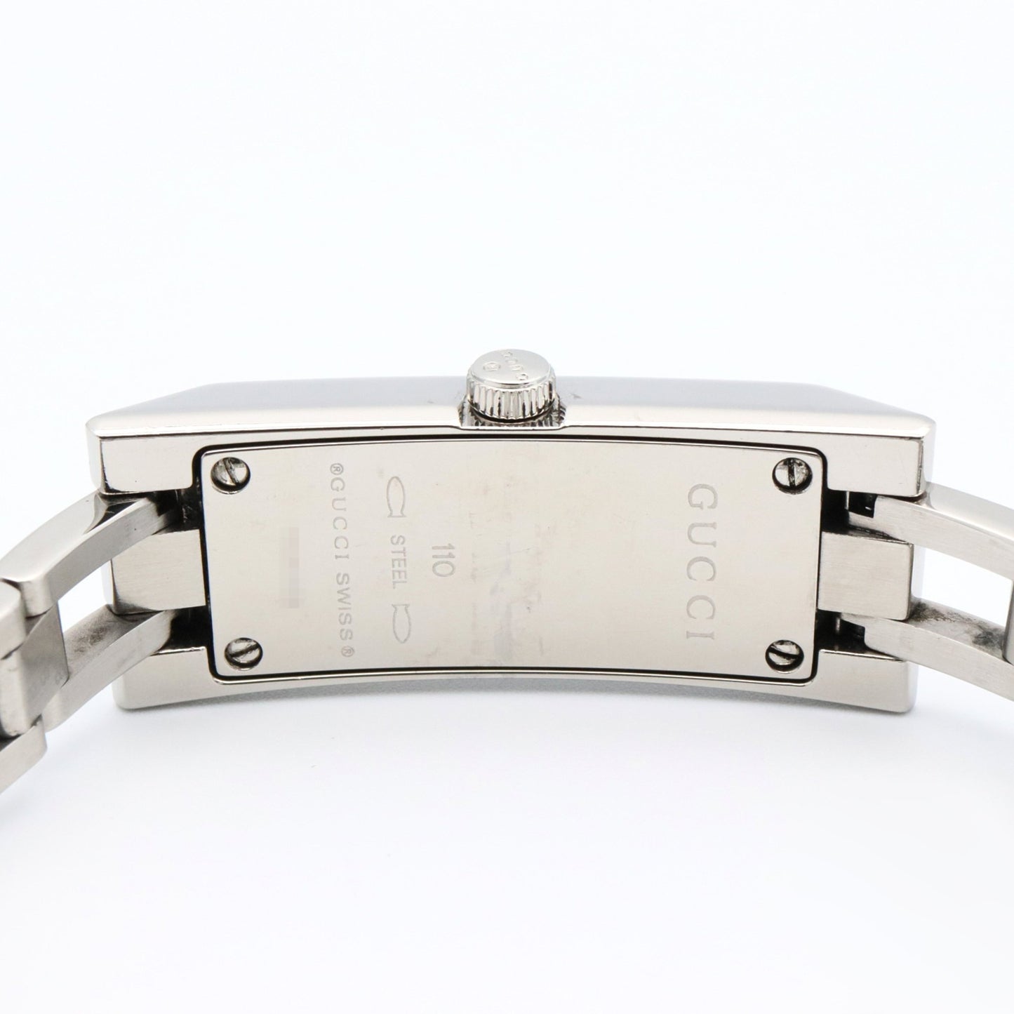 Gucci Women'S Stainless Steel Watch With Pink Shell Finish