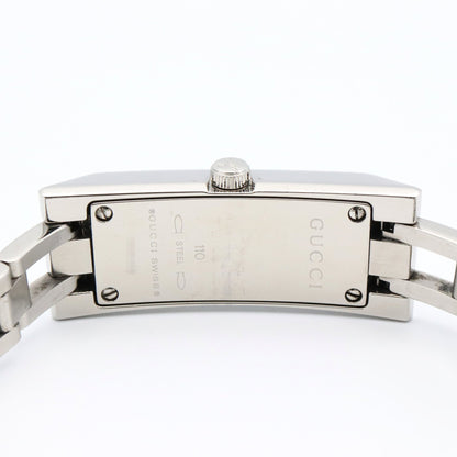 Gucci Women'S Stainless Steel Watch With Pink Shell Finish