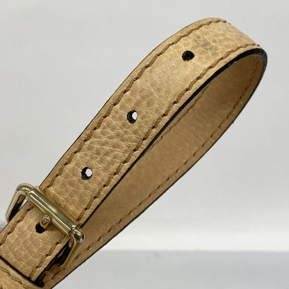 Gucci Handbag Guccissima Horsebit 247286 Leather Beige Champagne 2-Way Bag