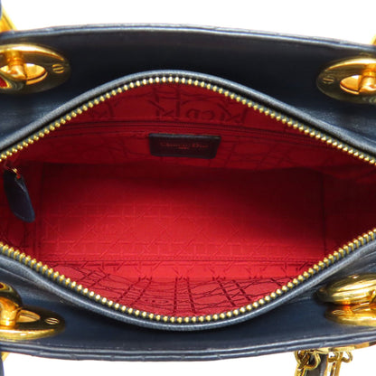 Christian Dior Lady Handbag Calf Leather