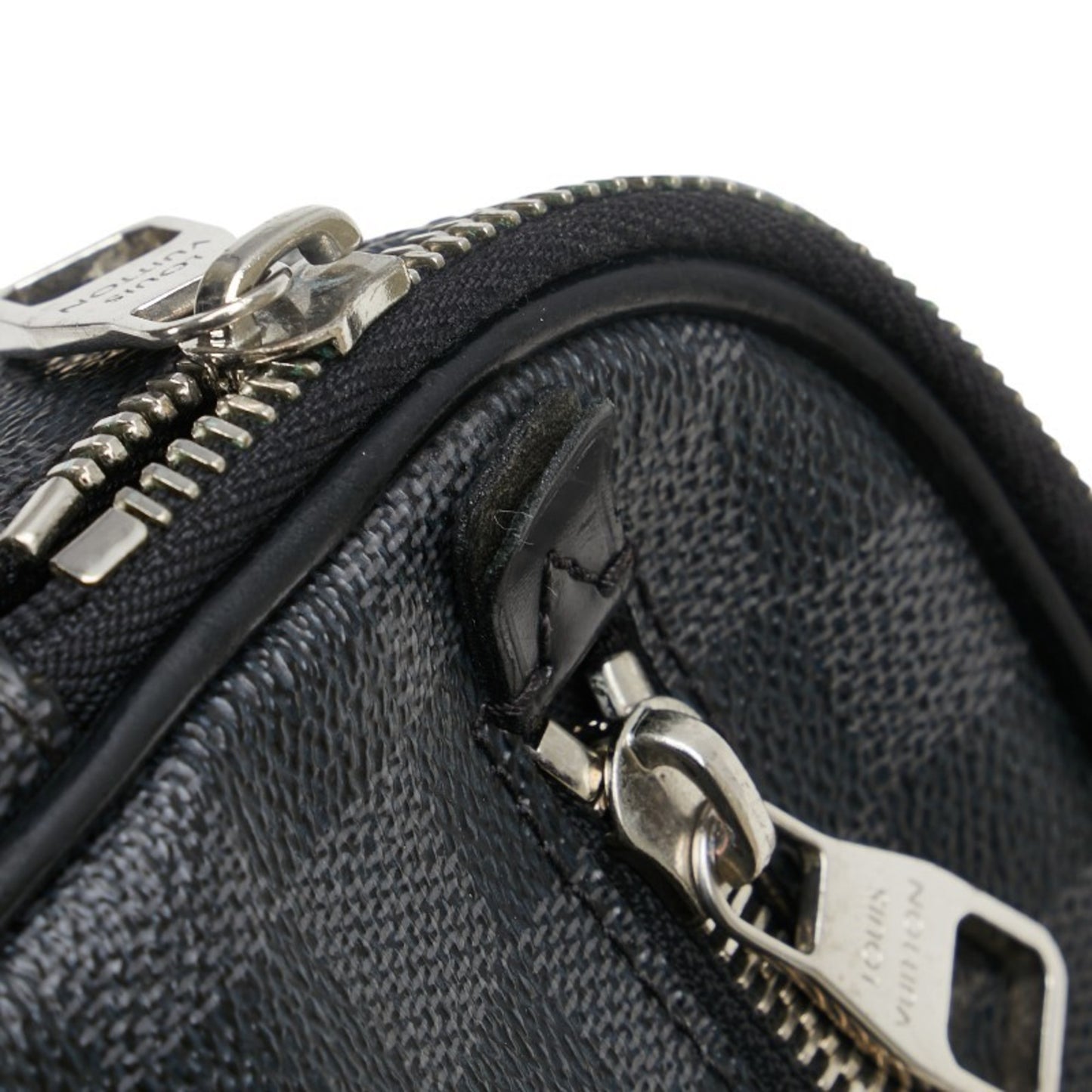 Louis Vuitton Damier Graphite Umbrella Body Bag Waist N41289 Black Grey Pvc Leather
