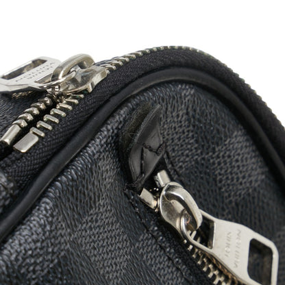 Louis Vuitton Damier Graphite Umbrella Body Bag Waist N41289 Black Grey Pvc Leather