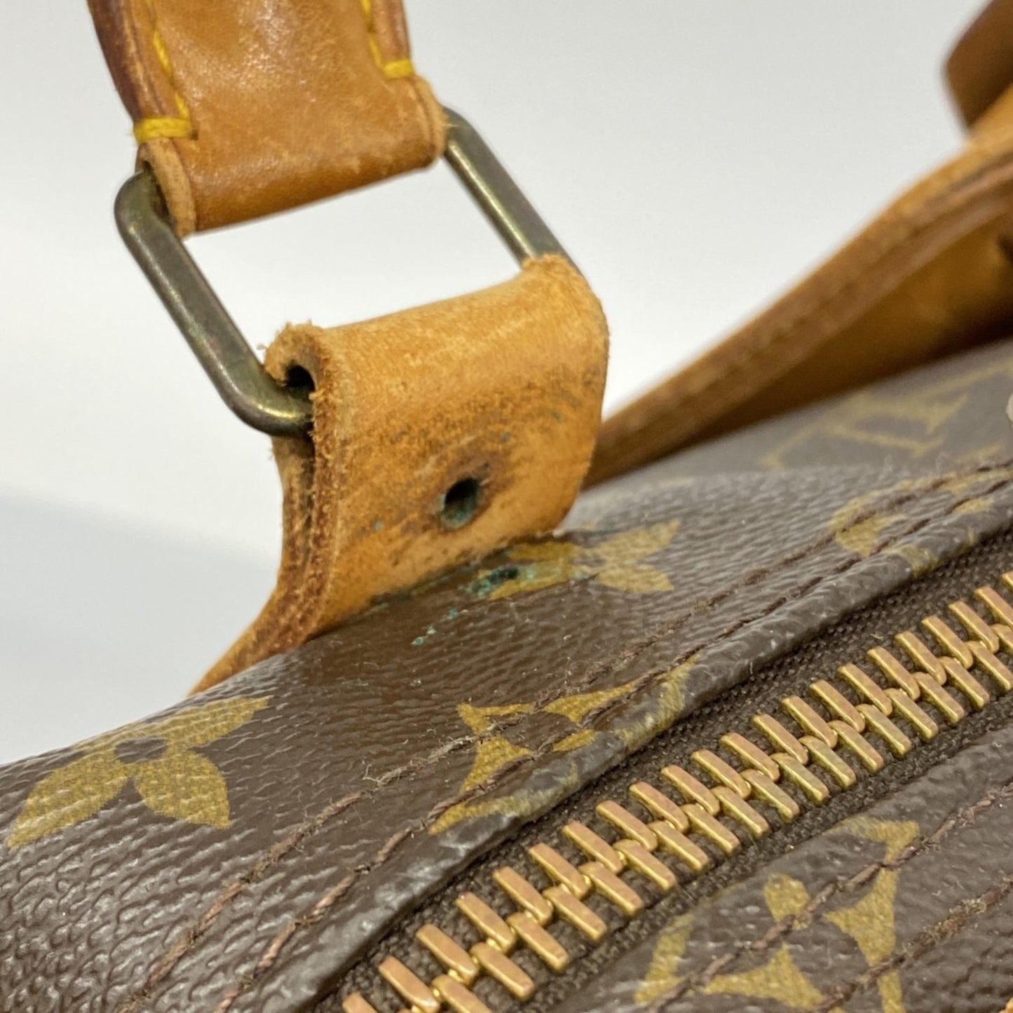 Louis Vuitton Monogram Keepall 55 Boston Bag M41424 Brown