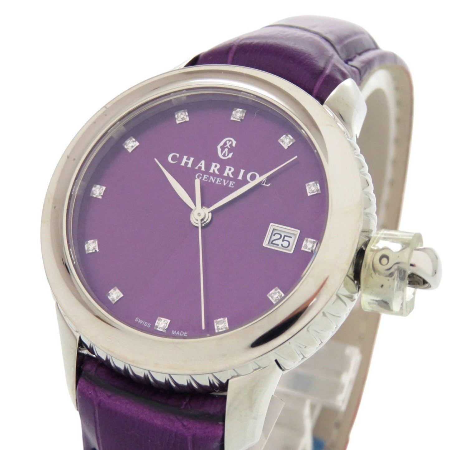 Unused Charriol Columbus 12-Piece Diamond Watch Co36Qs.369.003