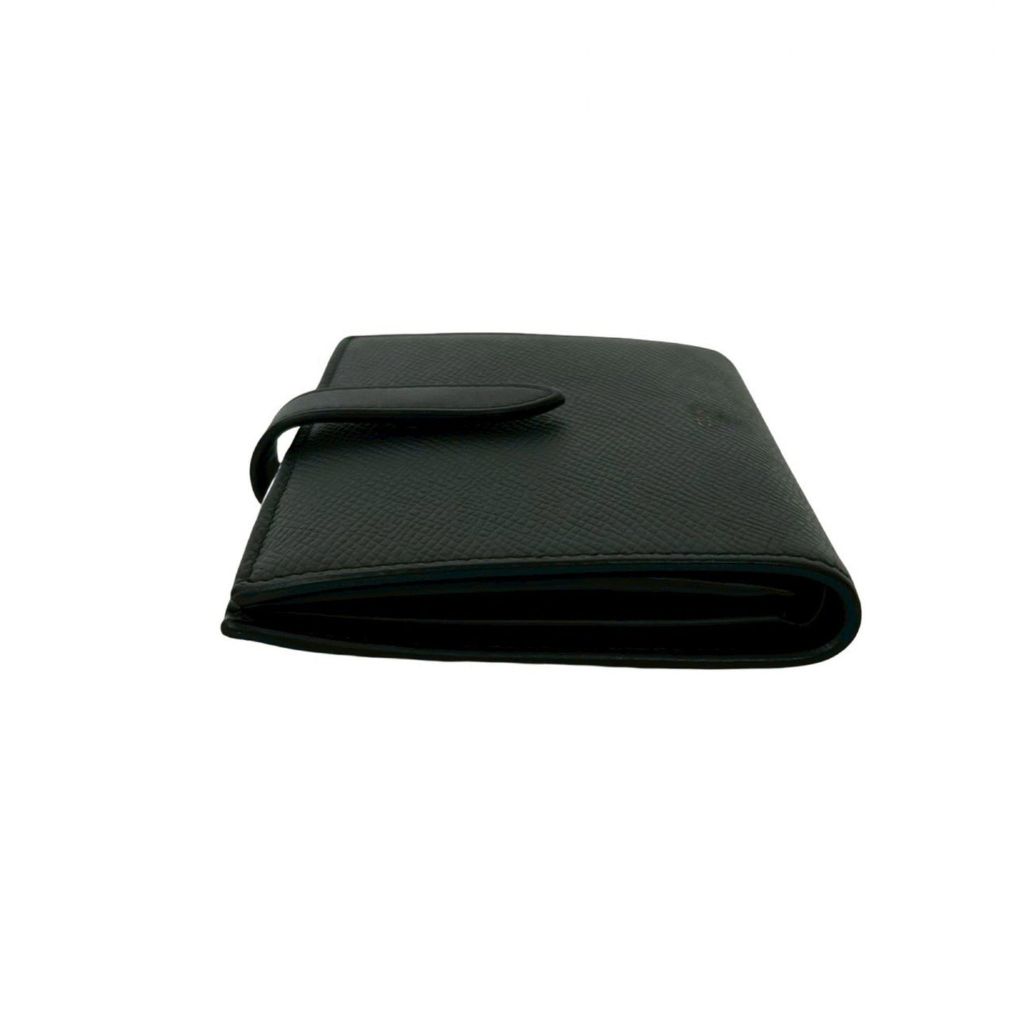 Celine Medium Strap Leather Compact Bifold Wallet With Coin Purse