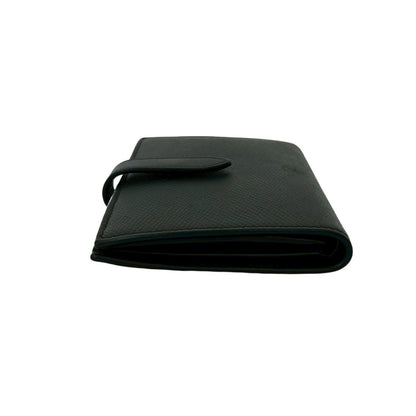 Celine Medium Strap Leather Compact Bifold Wallet With Coin Purse