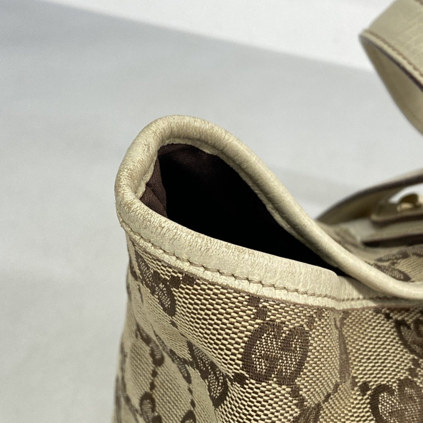 Gucci Gg Canvas Tote Bag 137396 Beige