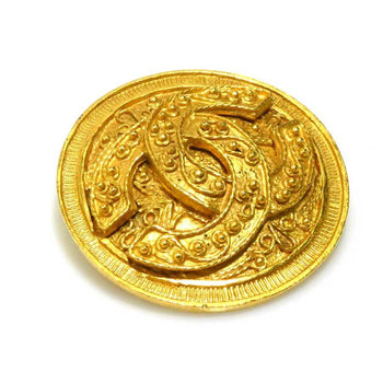 Chanel Brooch Coco Mark Metal Gold