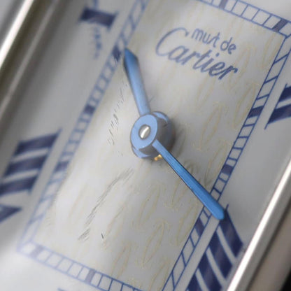 Cartier Must Tank Sm W1014054 Silver Quartz Watch
