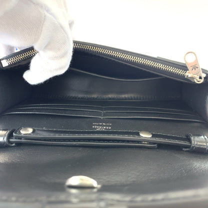Balenciaga Balenciaga Adidas Collaboration Hourglass Wallet On Chain Black White Leather 2304Blsjj