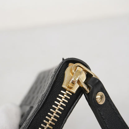 Gucci Micro Guccissima Wallet/Coin Case 449896 Leather Black