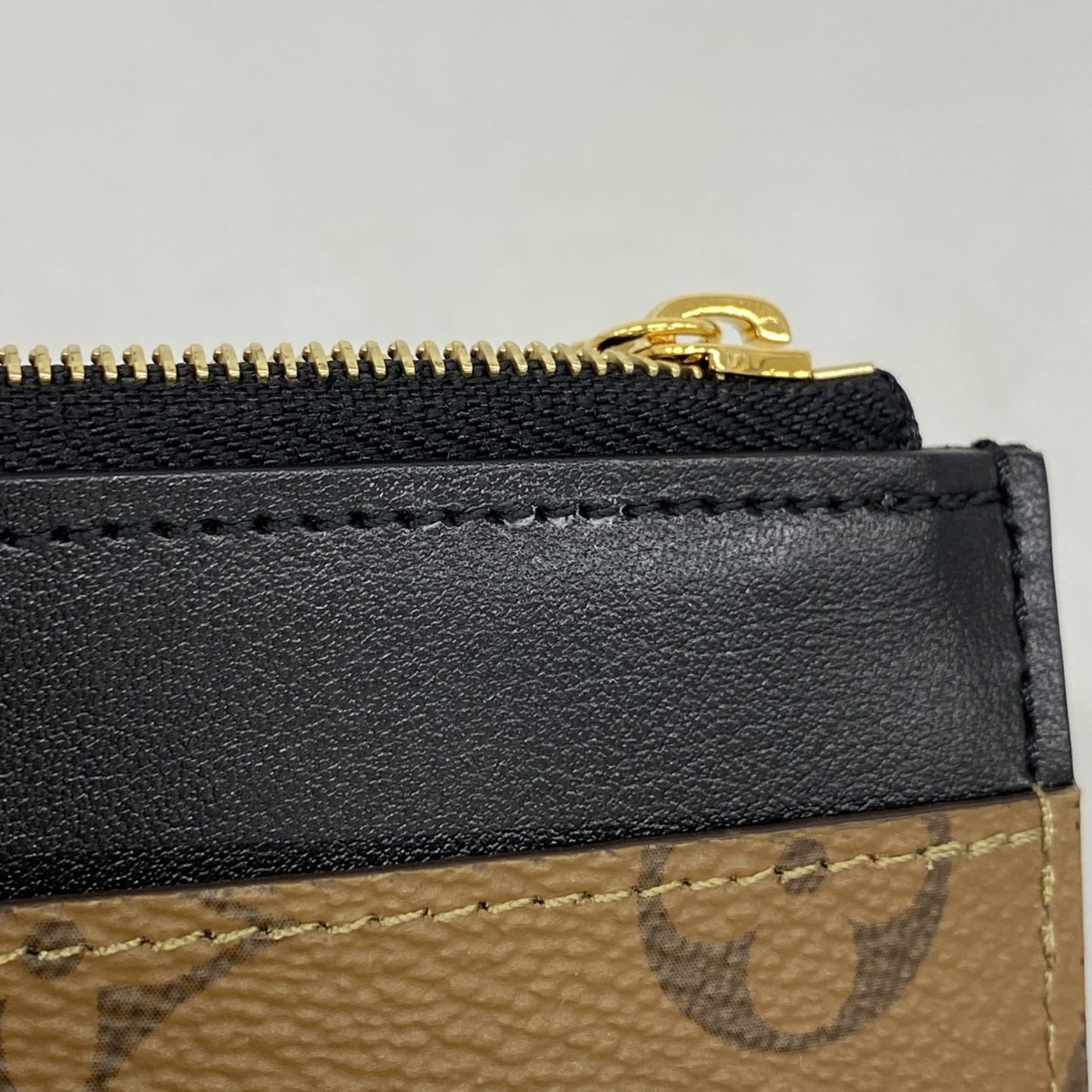 Louis Vuitton Monogram Reverse Purse M80390 Brown/Black