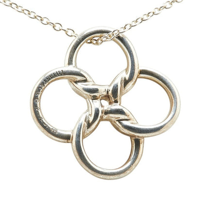 Tiffany Quadro Folio Necklace Sv925 Silver