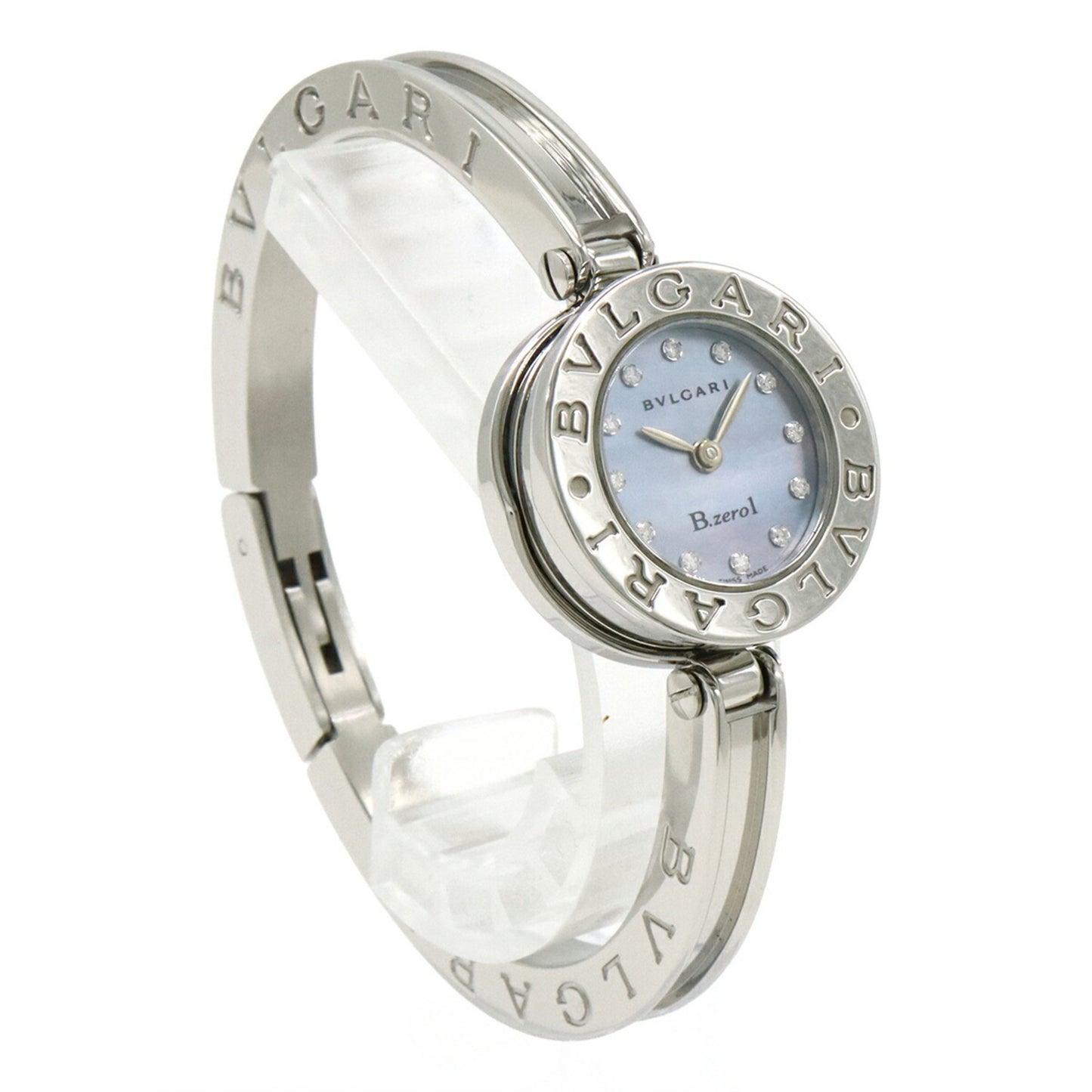 Bvlgari B.Zero1 B-Zero1 Blue Shell Dial Bangle Bz22S Women'S Quartz Watch