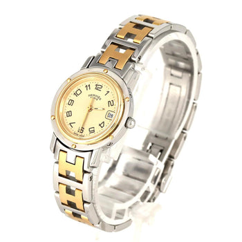 Hermes Clipper Combi Cl4.220 Ssxgp Quartz Watch