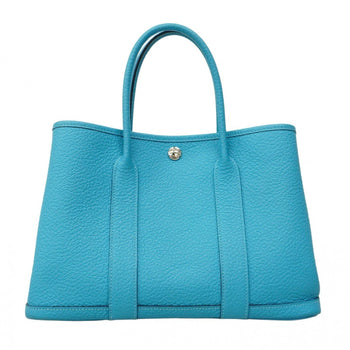 Hermes Herms Garden Tpm Country Blue Noir Tote Bag