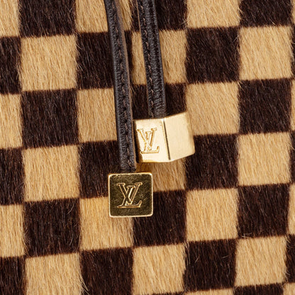 Louis Vuitton Damier Sauvage Lion Handbag M92131 Pony Leather