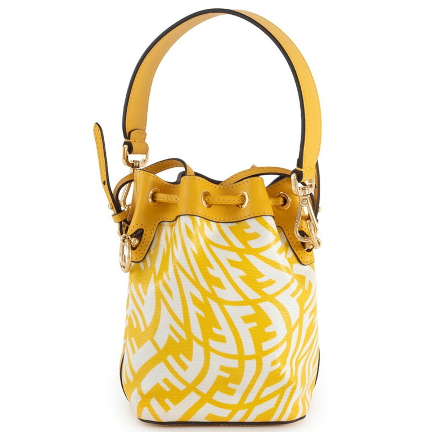 Fendi Mini Montresor Yellow Shoulder Bag Vertigo 8Bs010