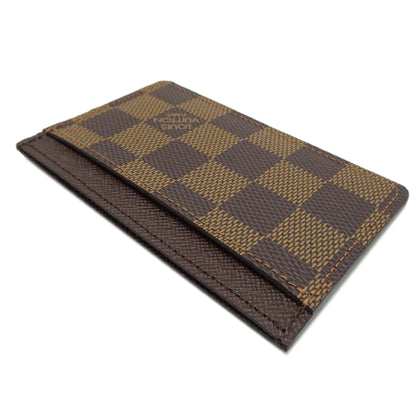 Canvas Louis Vuitton Card Case Damier