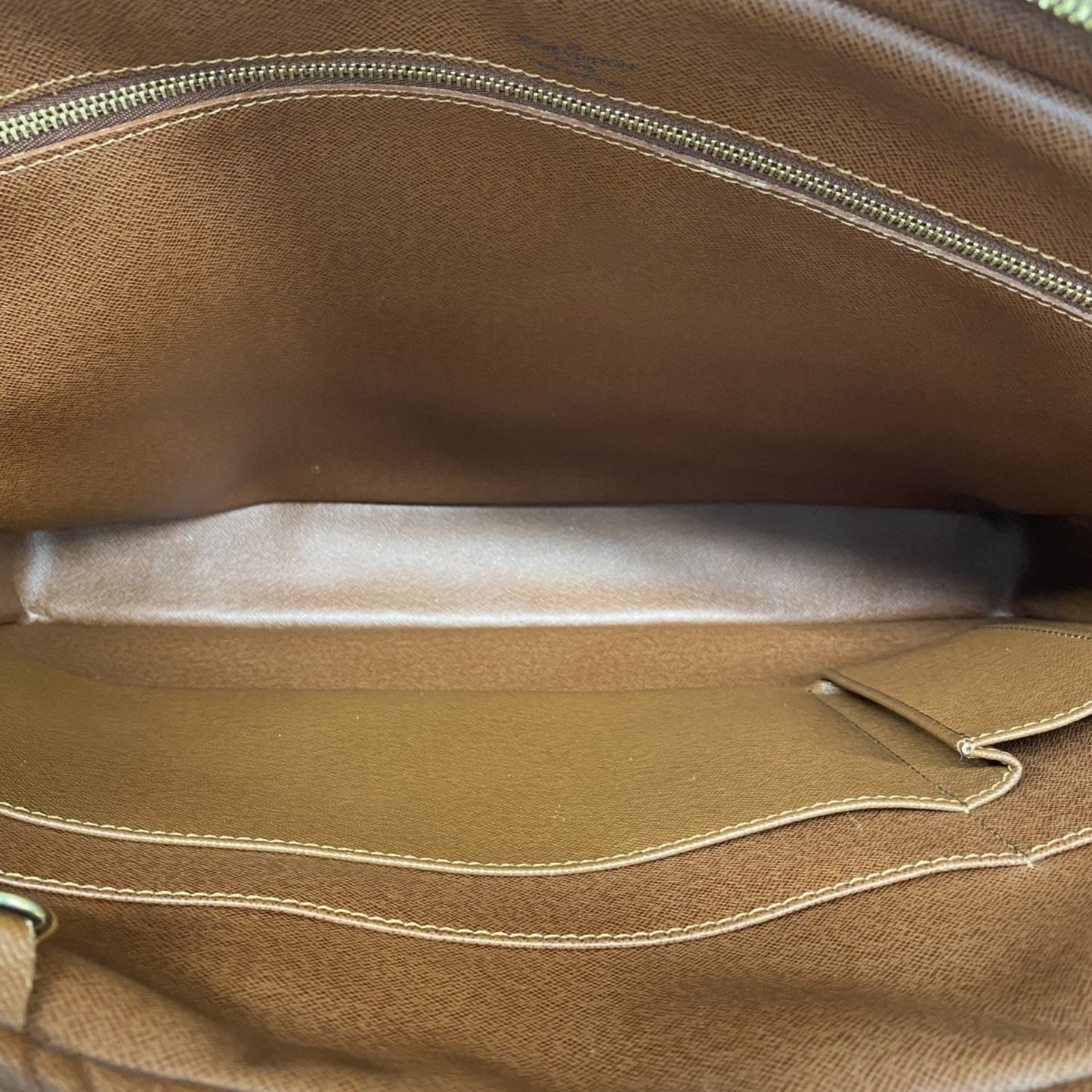 Louis Vuitton Monogram Porte-Document Voyage Bag M53361 Brown