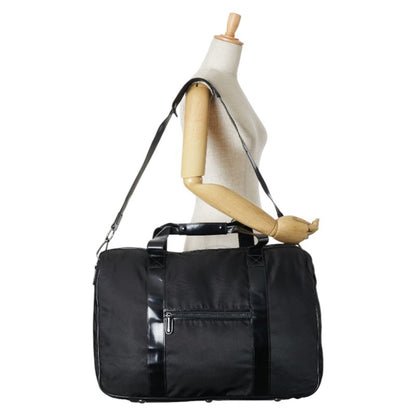 Gucci Boston Bag Shoulder 012 3754 Black Nylon Leather