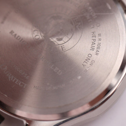 Citizen Citizen Exceed Exceed Watch H820-T023916 Titanium Silver Black Dial Eco Drive Solar Radio
