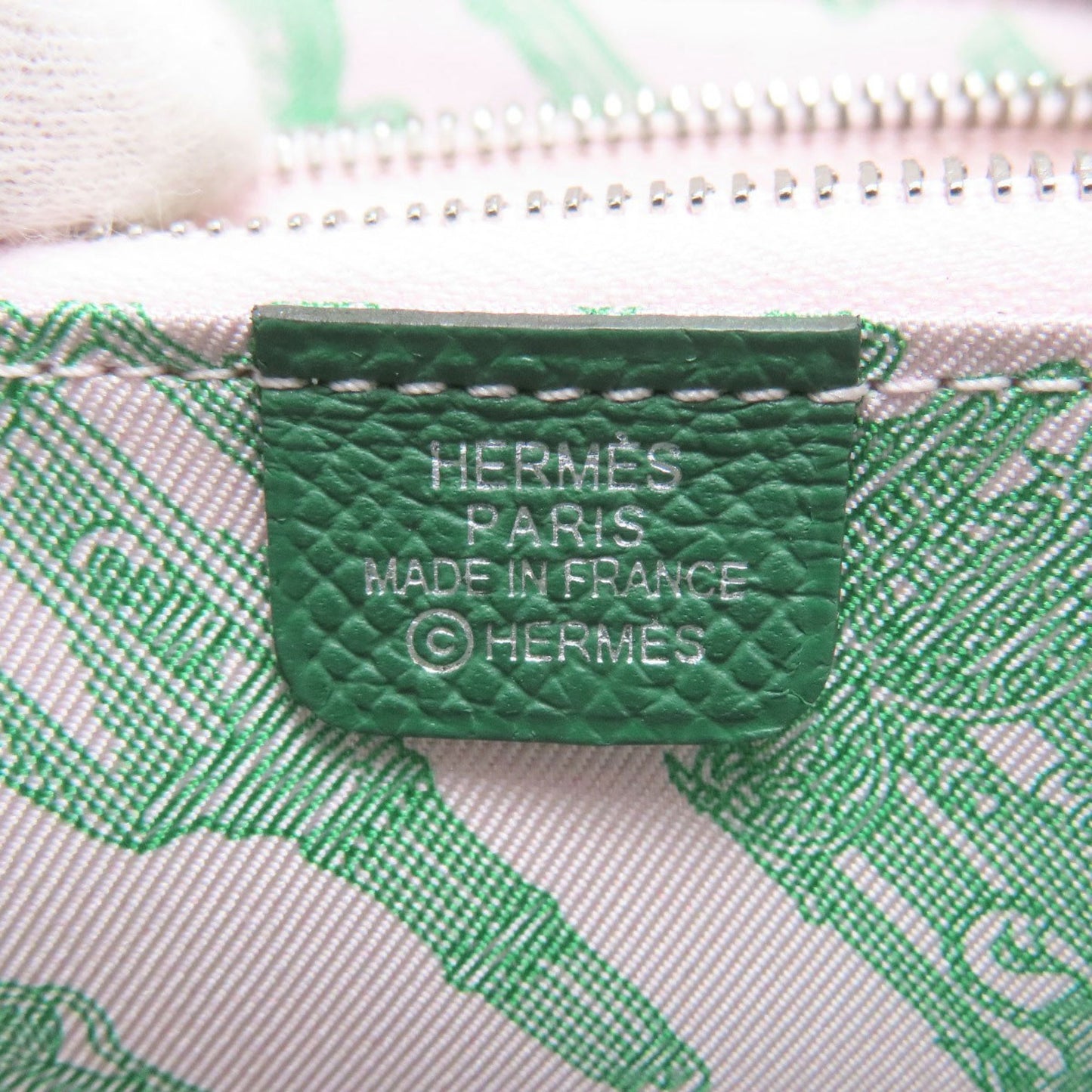 Hermes Herms Azap Silkin Compact Silver Hardware Coin Case Epson