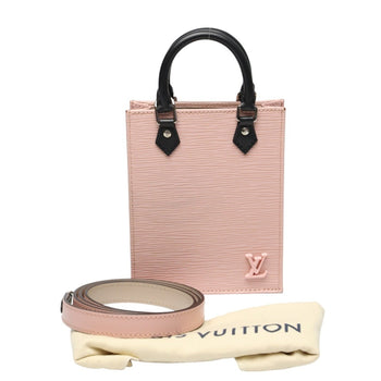 Louis Vuitton Epi Leather Petite Sac Plat Shoulder Bag M69575 Rose Ballerine