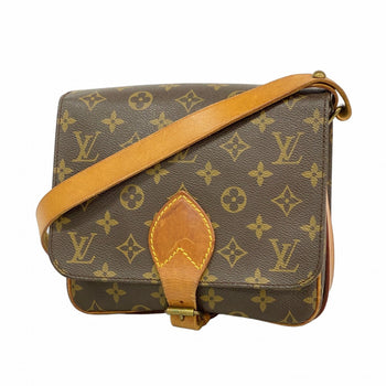 Louis Vuitton Monogram Cartouchiere Shoulder Bag M51253 Brown