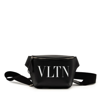 Valentino Vltn Logo Body Bag/Waist Bag In Black