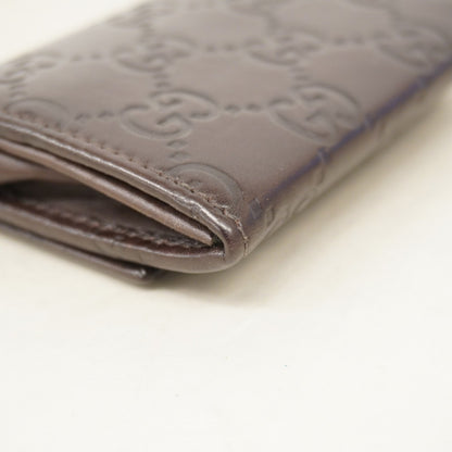 Gucci Wallet/Coin Case Guccissima 120964 Light Brown Leather