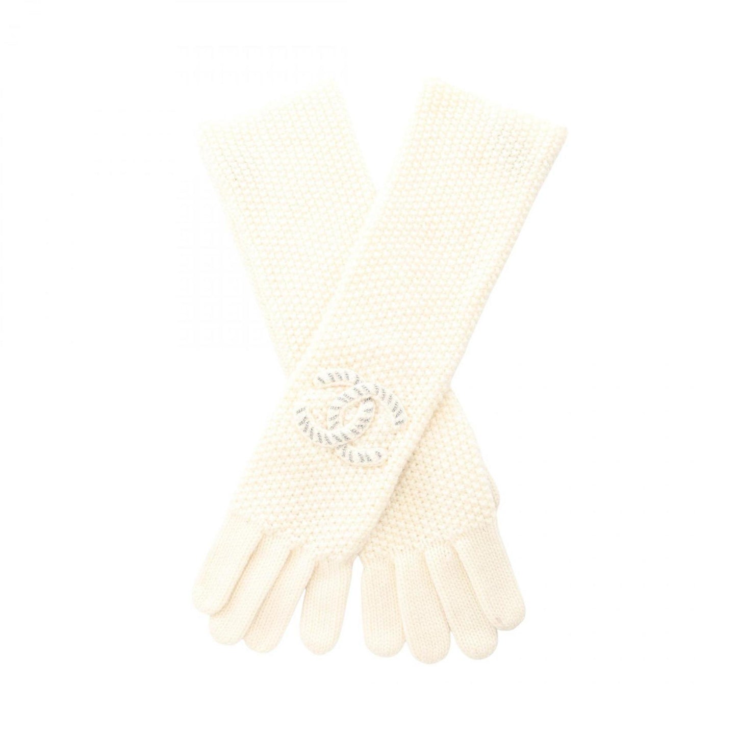 Chanel Coco Mark Cashmere Gloves For Women
