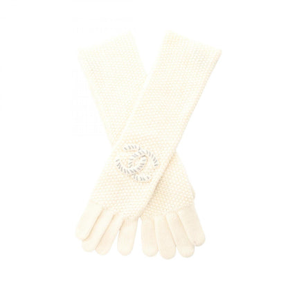 Chanel Coco Mark Cashmere Gloves For Women