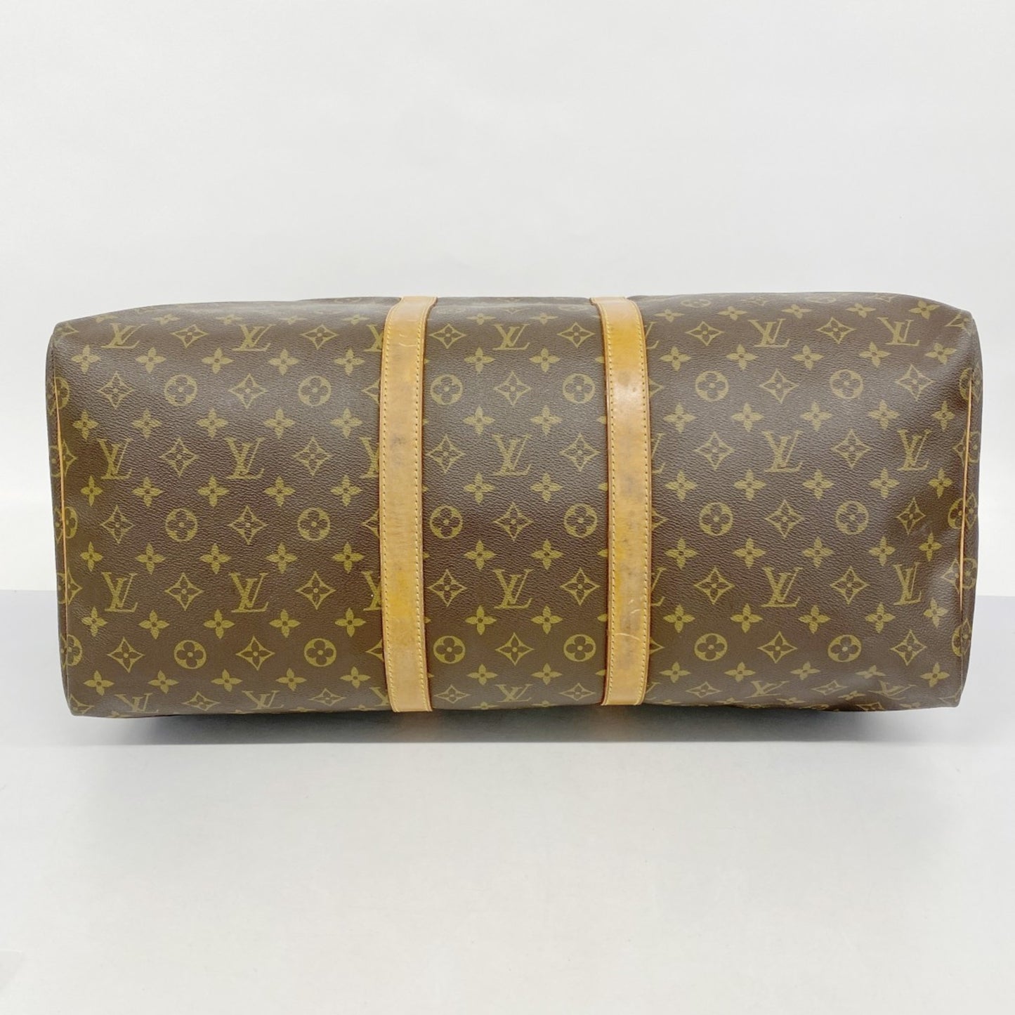 Louis Vuitton Monogram Keepall 55 Boston Bag M41424 Brown