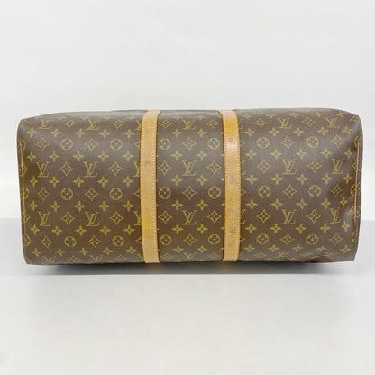 Louis Vuitton Monogram Keepall 55 Boston Bag M41424 Brown