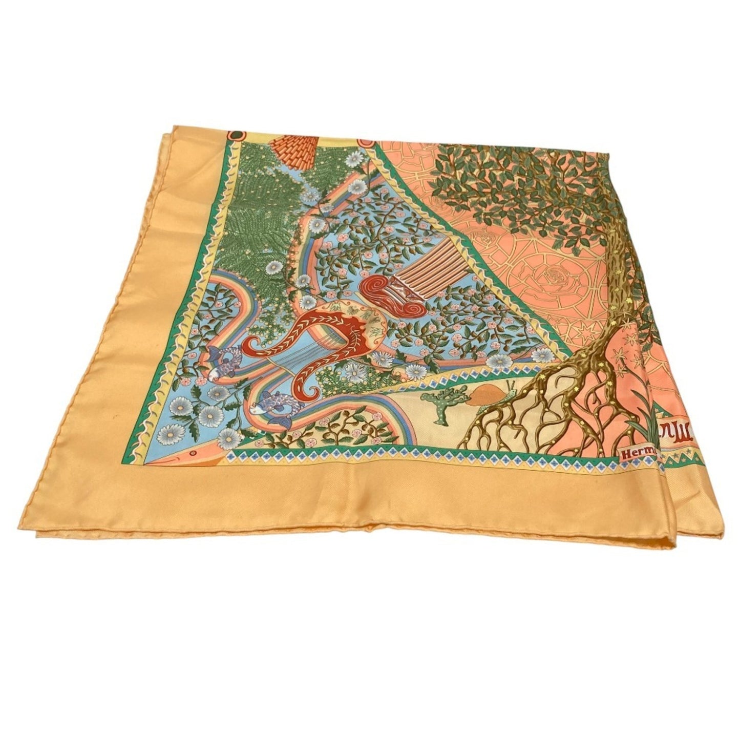 Hermes Carr 90 Axis Mundi Scarf