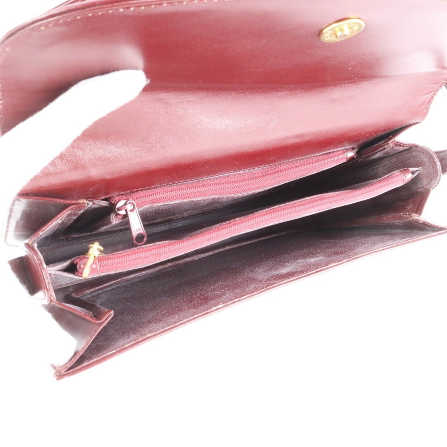 Cartier Must Line Leather 2-Way Shoulder Bag