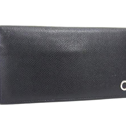 Bvlgari Bvlgari Classico Bifold Long Wallet 282346 Black Leather